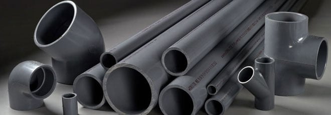 different sizes of sch 80 PVC piping and fittings
